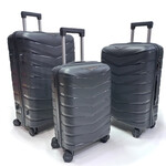 Set Valijas Flb Pp Gris Oscuro 20 24 28 183 4Ruedas